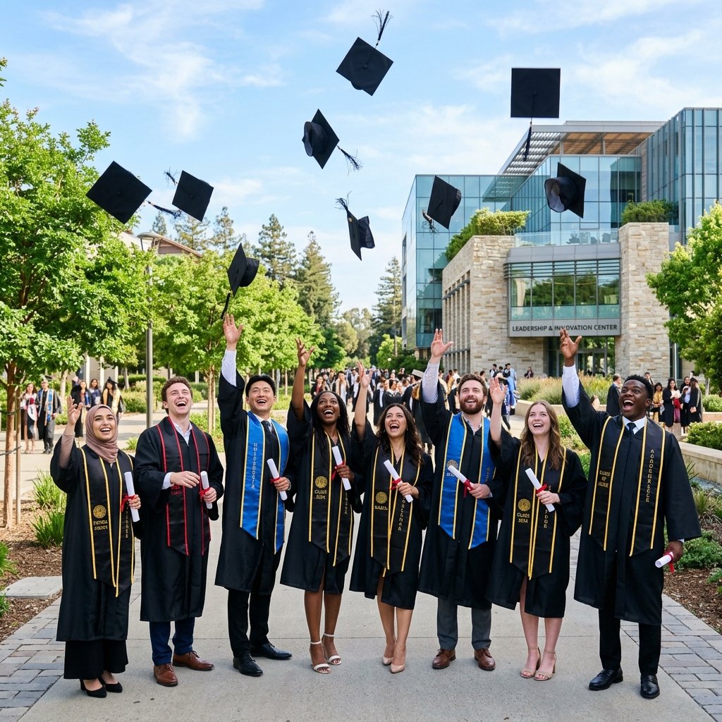 University Students Graduating